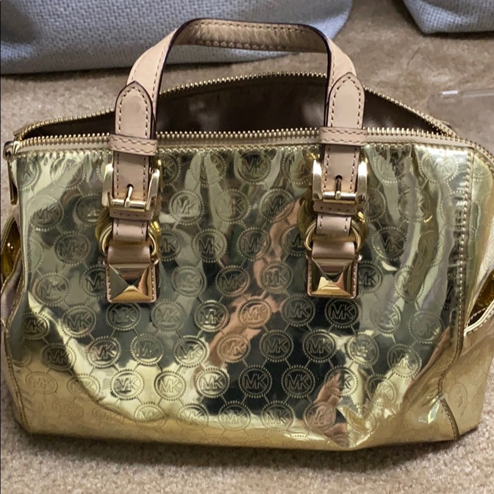 Gold MK bag
